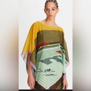 Tory Burch Mustard Yellow Fabric